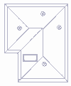 Image to show graphical fixtures in selecting roof materials