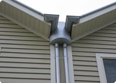 Great box gutter finish on roof