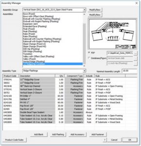 Roof Wizard Assemblies Tool