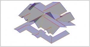 Metal roofing - This image shows an AppliCad Metal Roof model