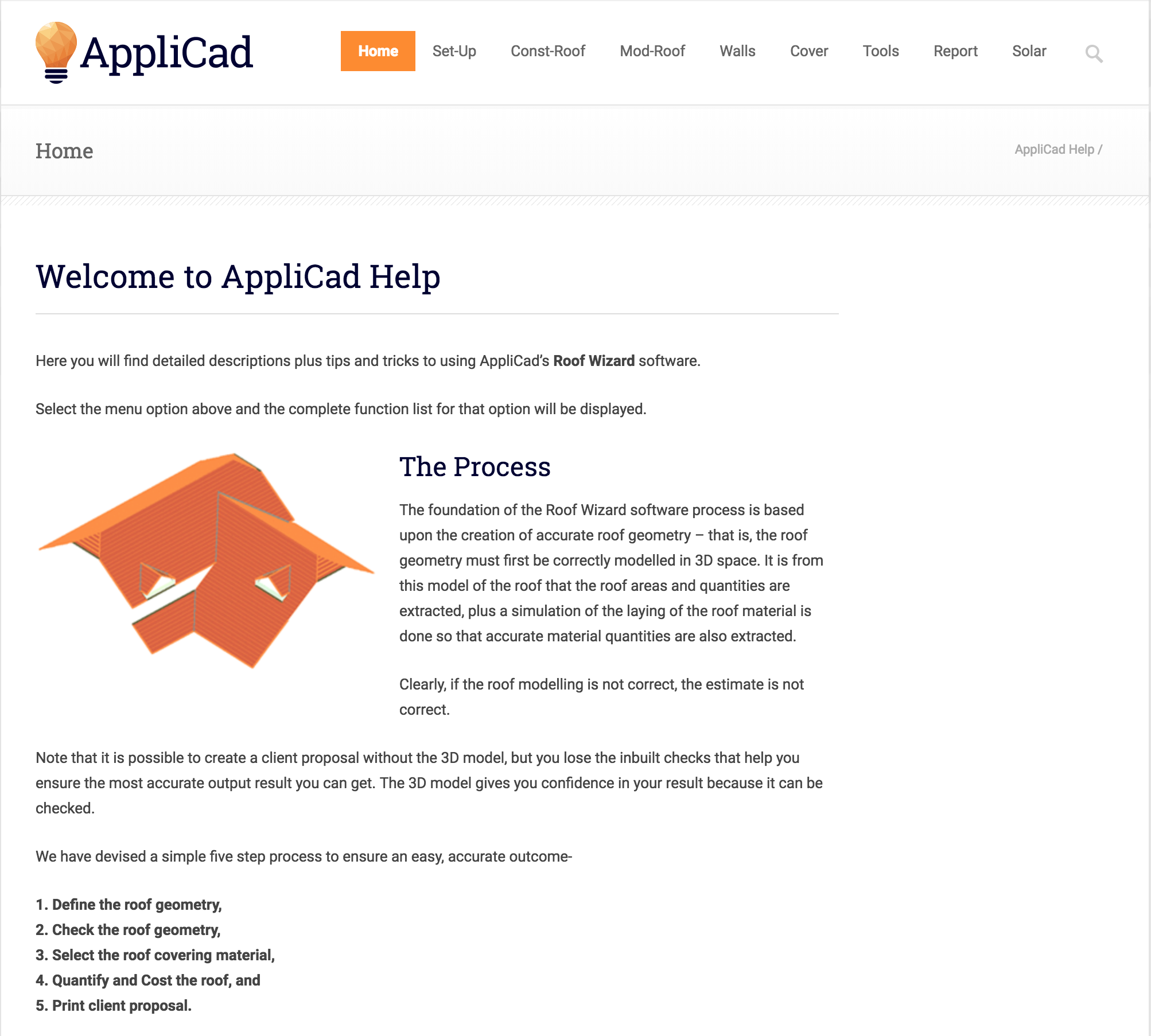 AppliCad AppliCad Roof Wizard User Manual