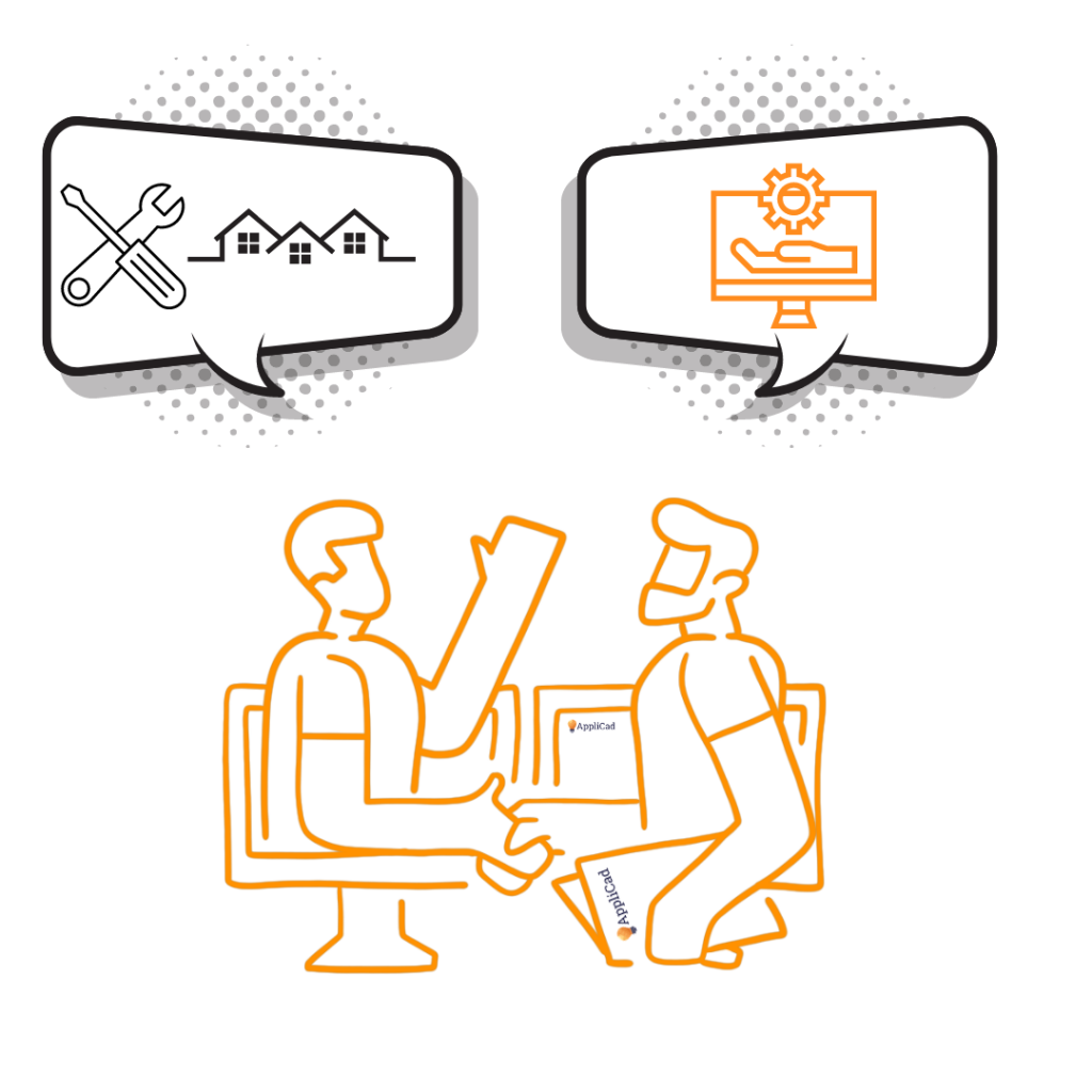 illustration showing industry collaboration